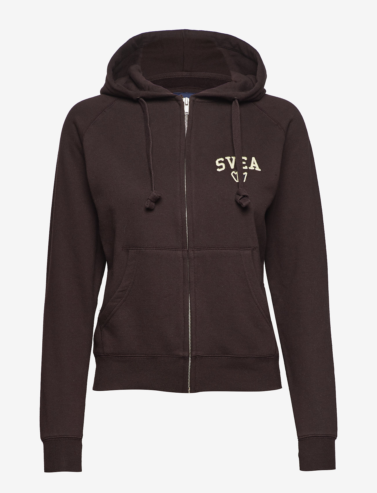 Svea - Tone Zip Hood - burgundy - 0