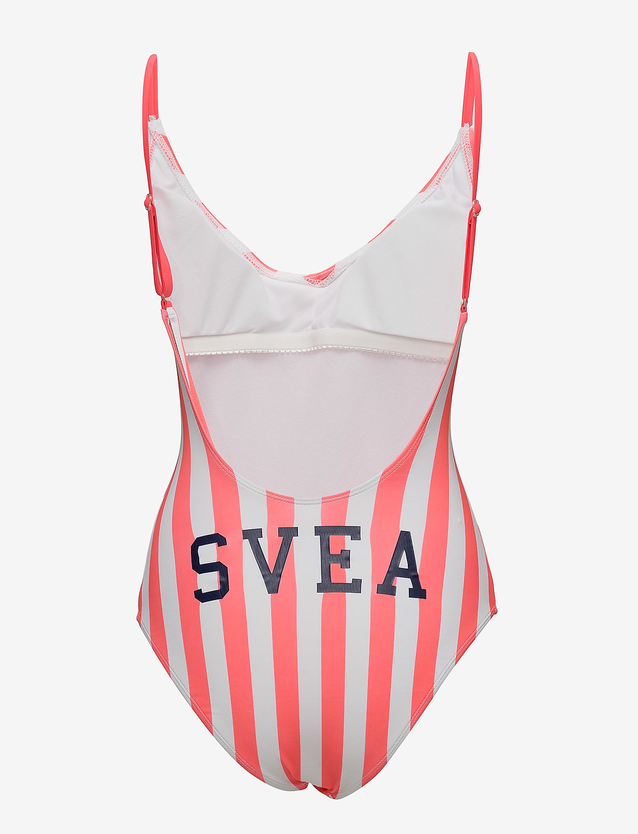Svea - Olga Swimsuit - coral/white - 1