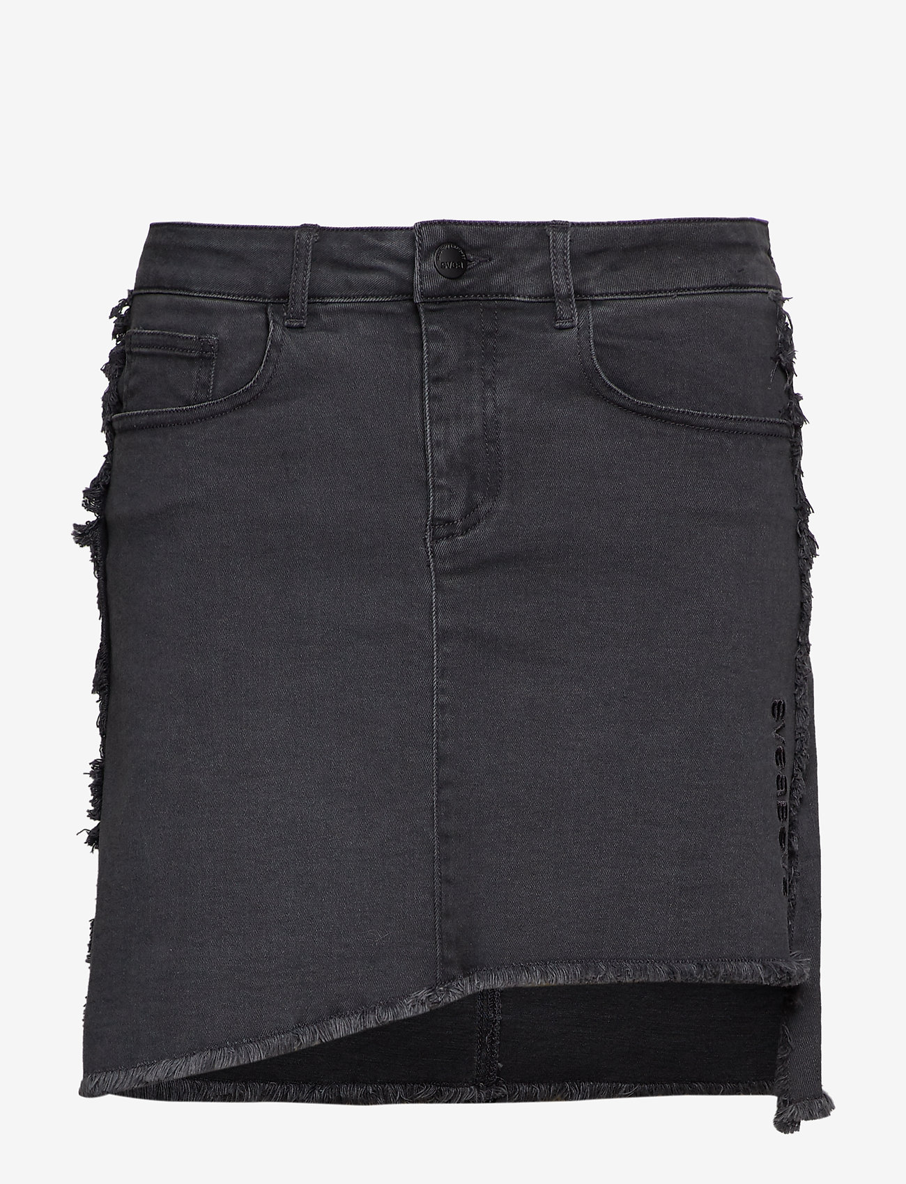 Svea - Biarritz Denim Skirt - dark grey - 0