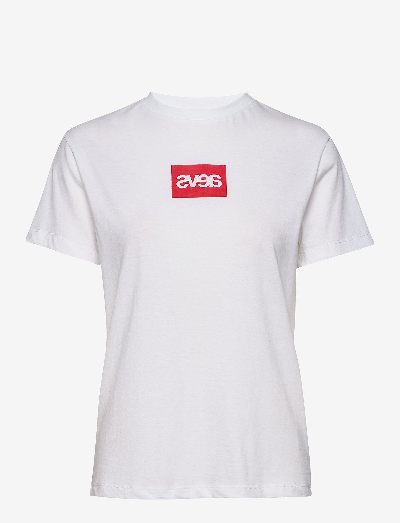Svea - Everyday Square Logo Tee - white - 0