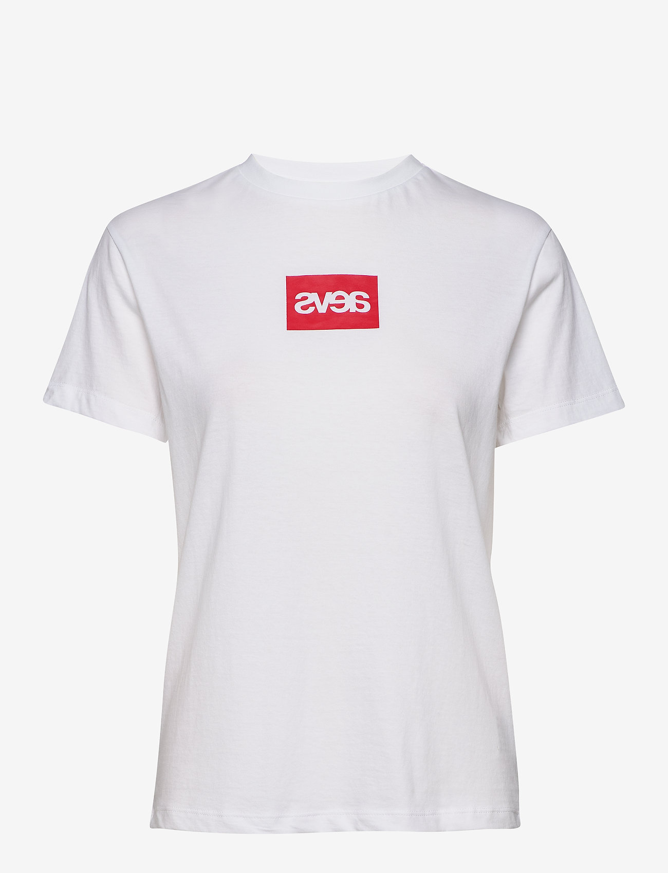 Svea - Everyday Square Logo Tee - t-shirts - white - 0