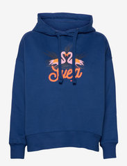 Svea - Flamingo Hood - hoodies - blue - 0