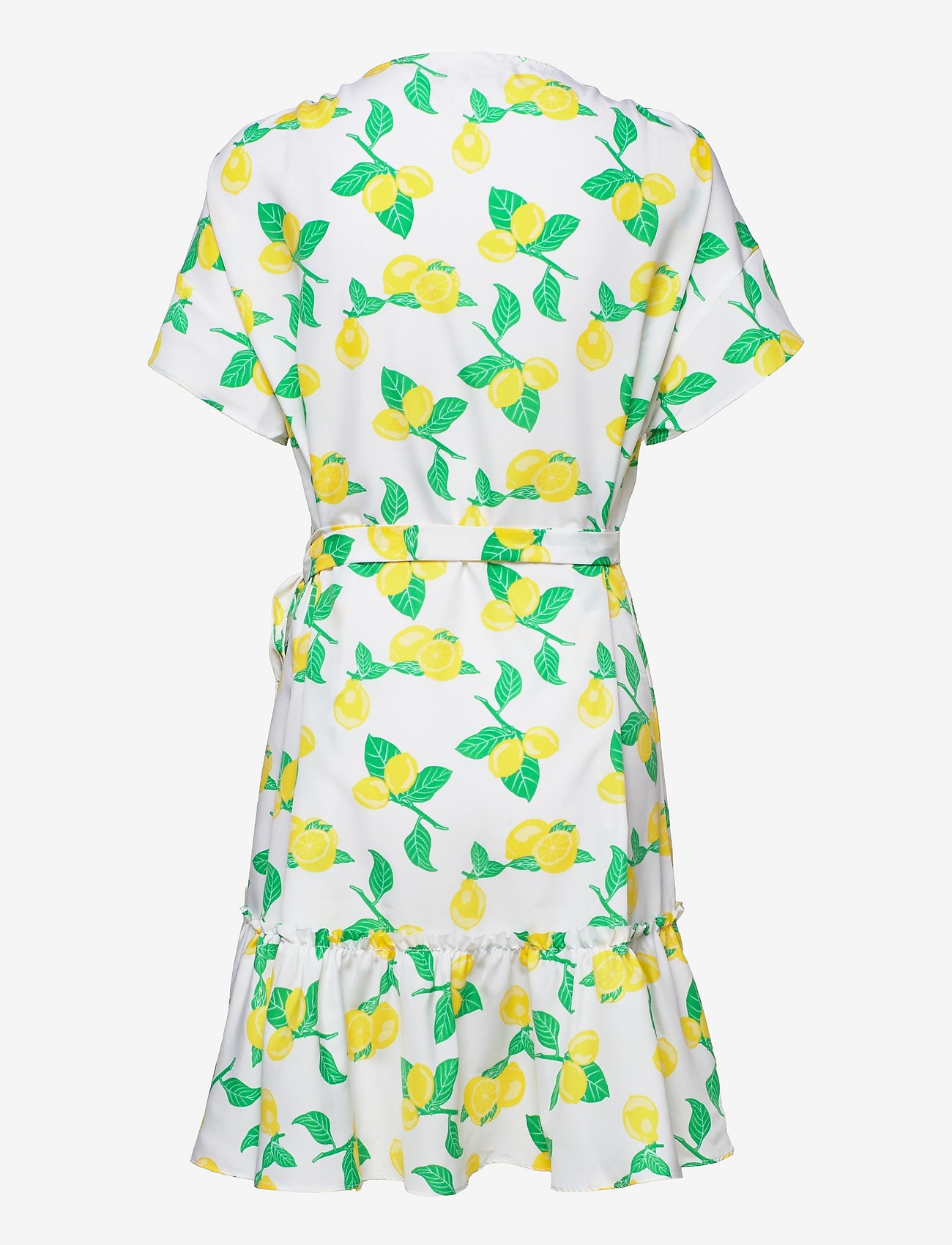 Svea - Wrap Dress - white/lemon - 1