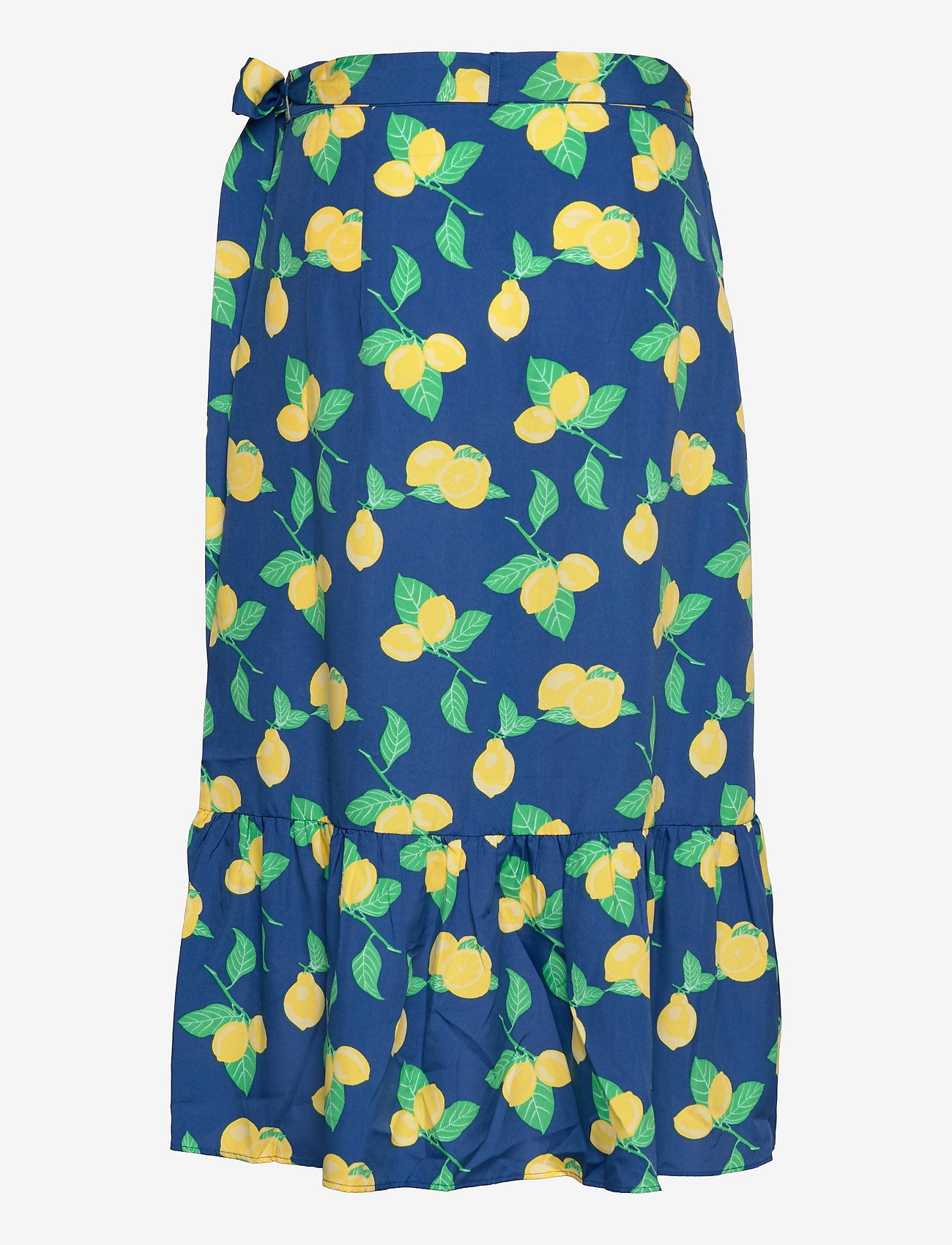 Svea - Wrap Skirt - omlottkjolar - blue dark/lemon - 1