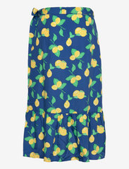 Svea - Wrap Skirt - festkläder till outletpriser - blue dark/lemon - 1