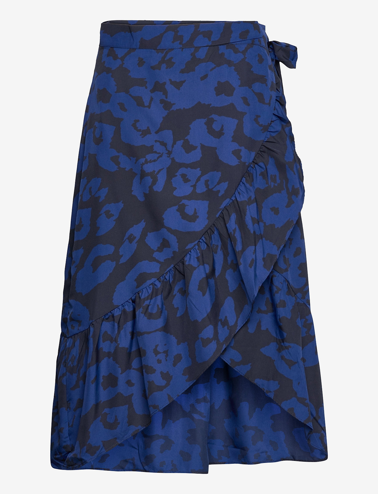 Svea - Wrap Skirt - slå-om-nederdele - blue leo - 0