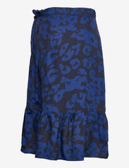 Svea - Wrap Skirt - festkläder till outletpriser - blue leo - 1
