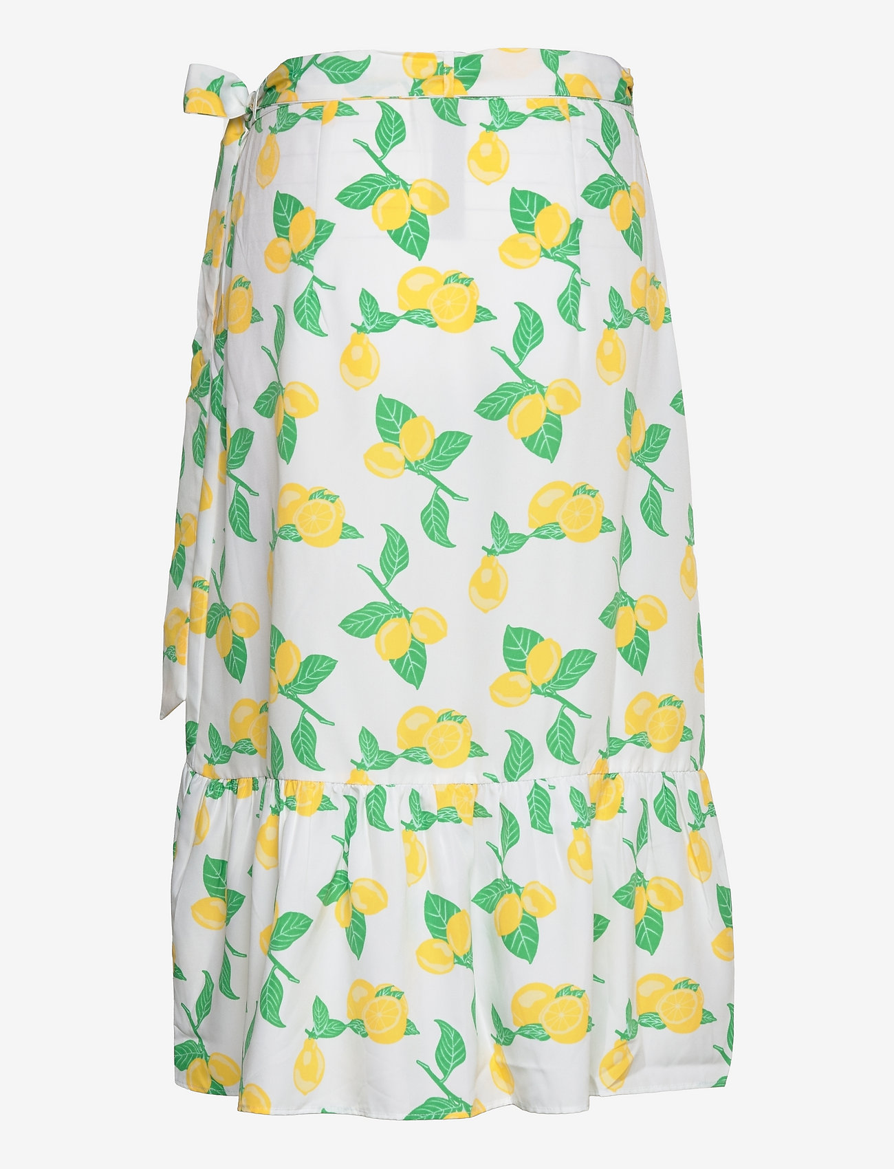 Svea - Wrap Skirt - slå-om-nederdele - white/lemon - 1