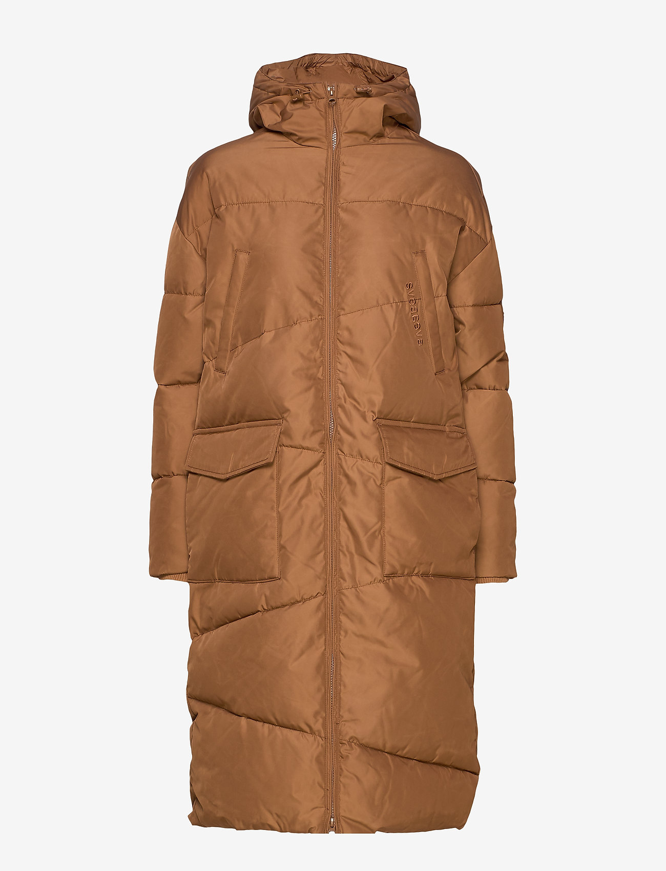 Svea - Big Front Pocket Long Jacket - beige - 1