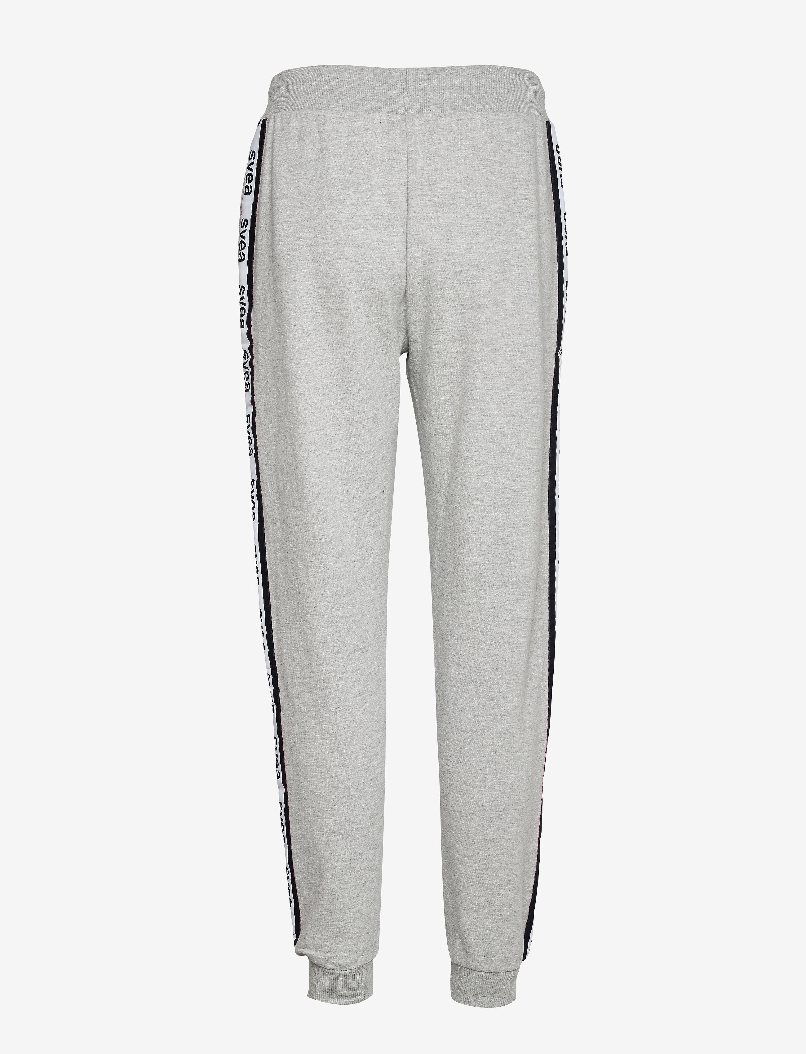 Svea - SVEA WOVEN LOGO TAPE SWEAT PANTS - grey melange - 1
