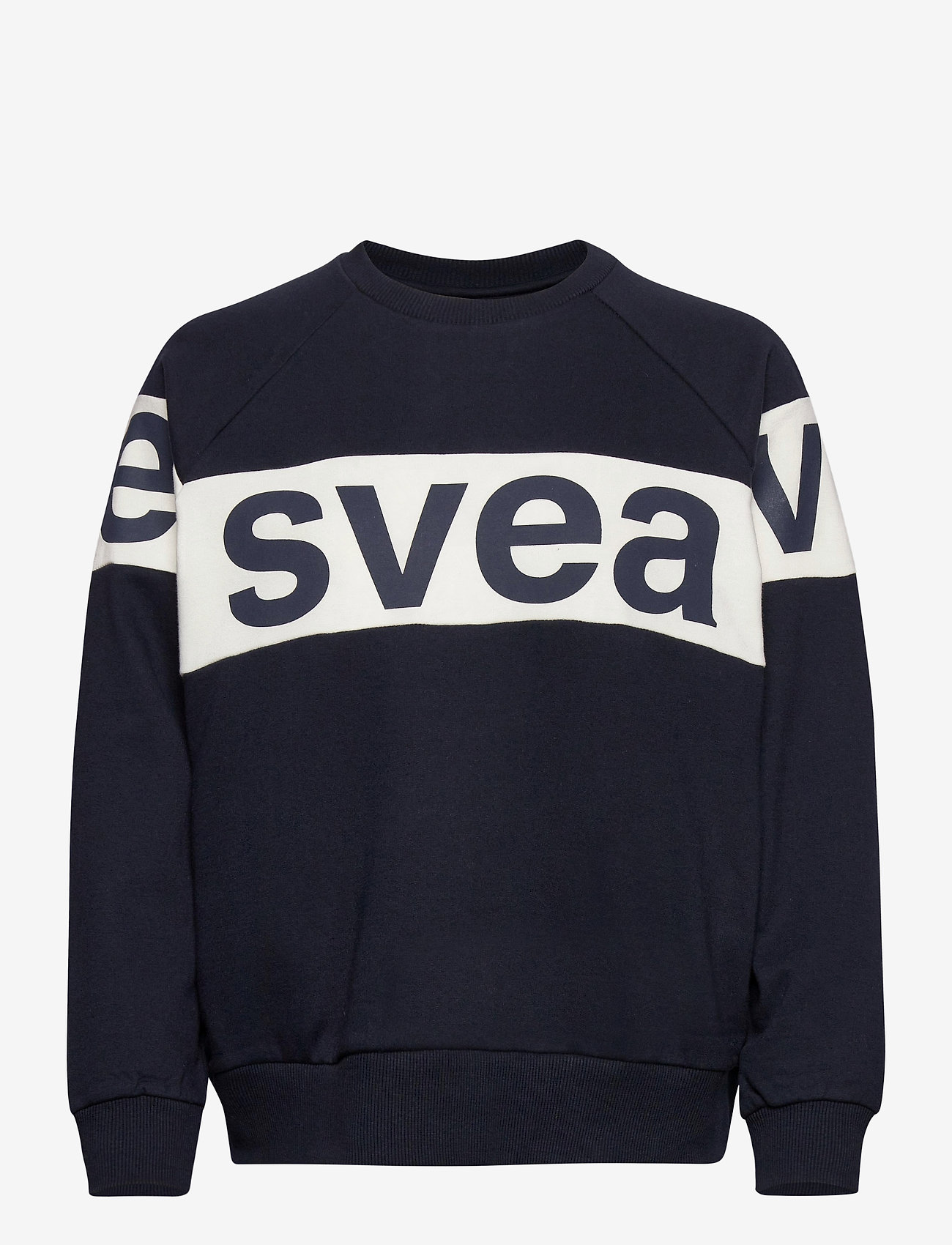 Svea - 2 Col Big Svea Logo Crew - navy - 0