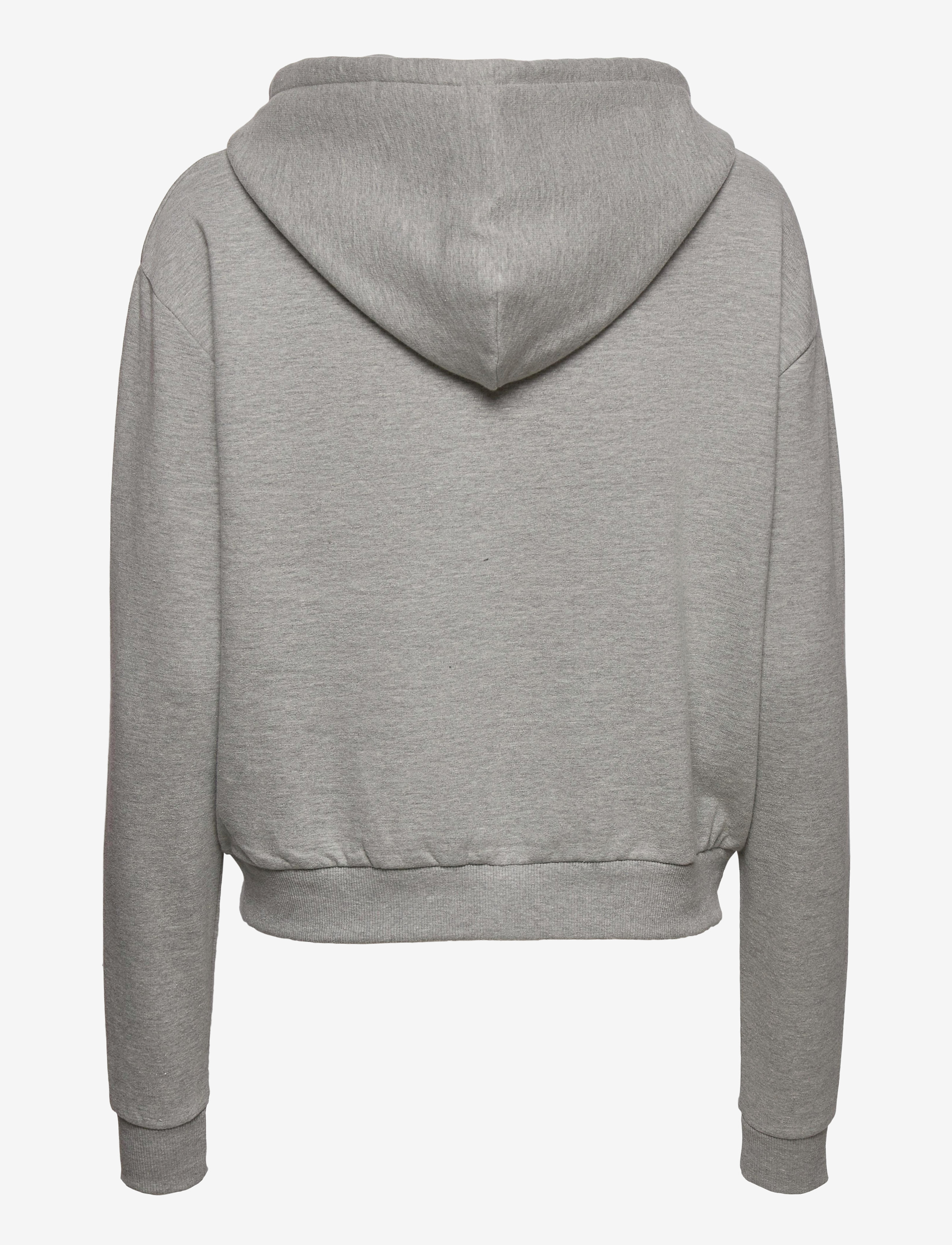 Svea - Svea Small Logo Zip Hood - grey melange - 1