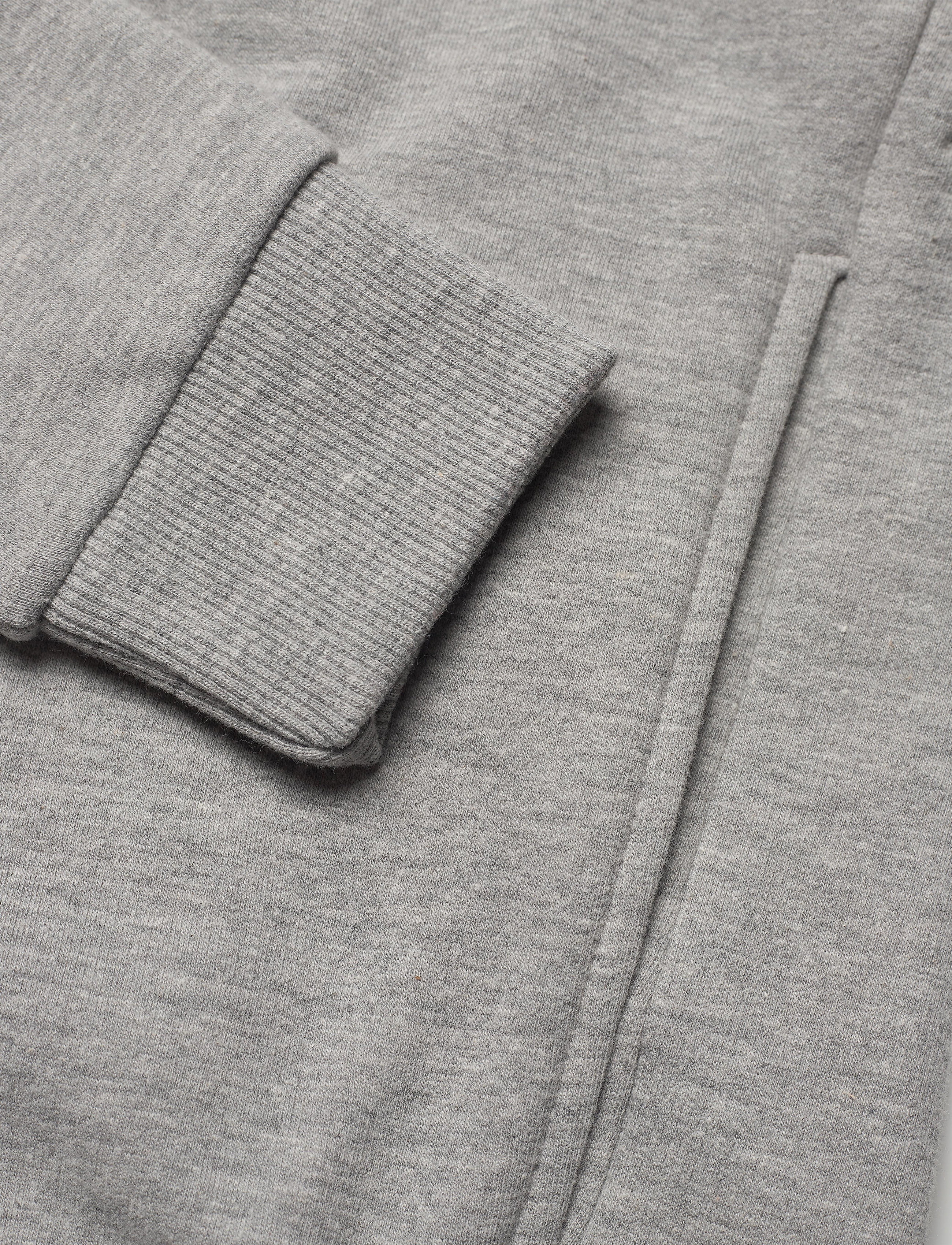 Svea - Svea Small Logo Zip Hood - grey melange - 3