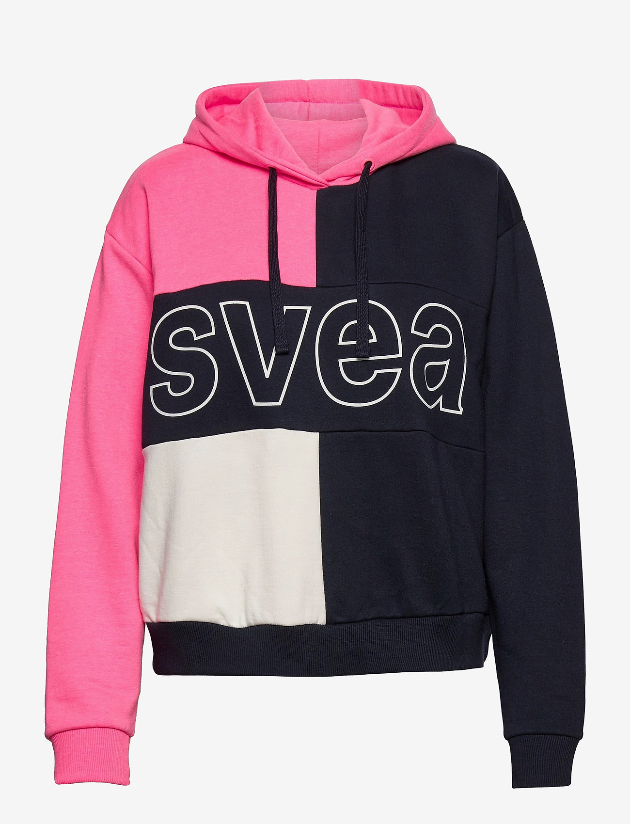 Svea Colorblock Hood - NEON PINK