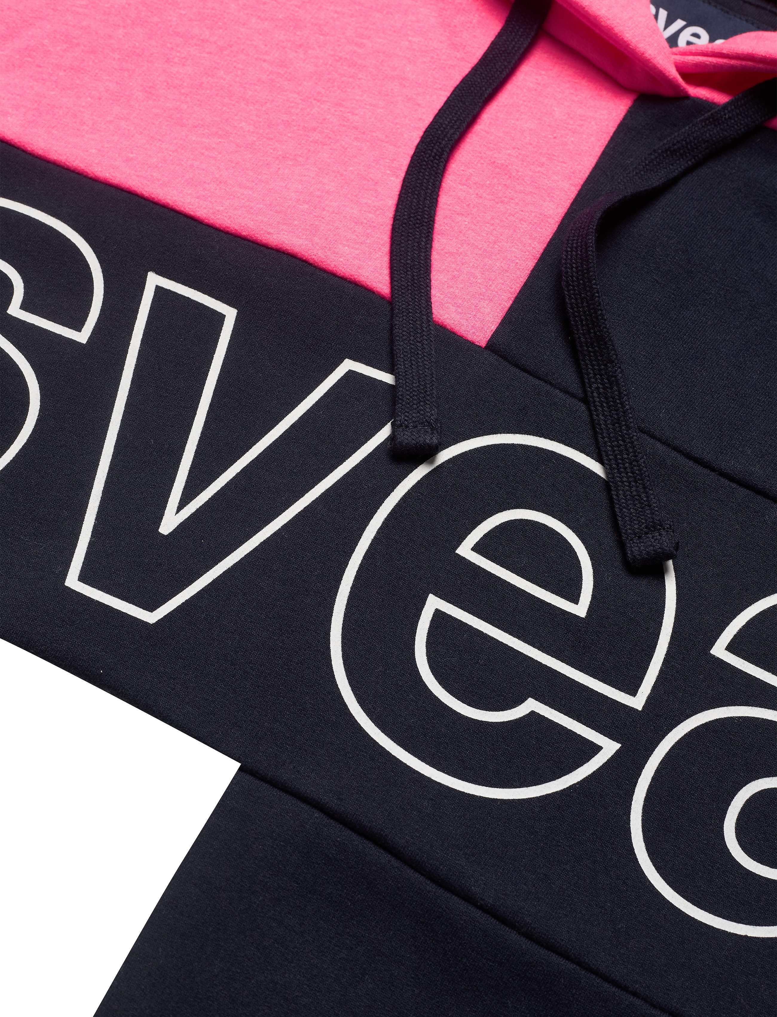 Svea - Svea Colorblock Hood - neon pink - 2