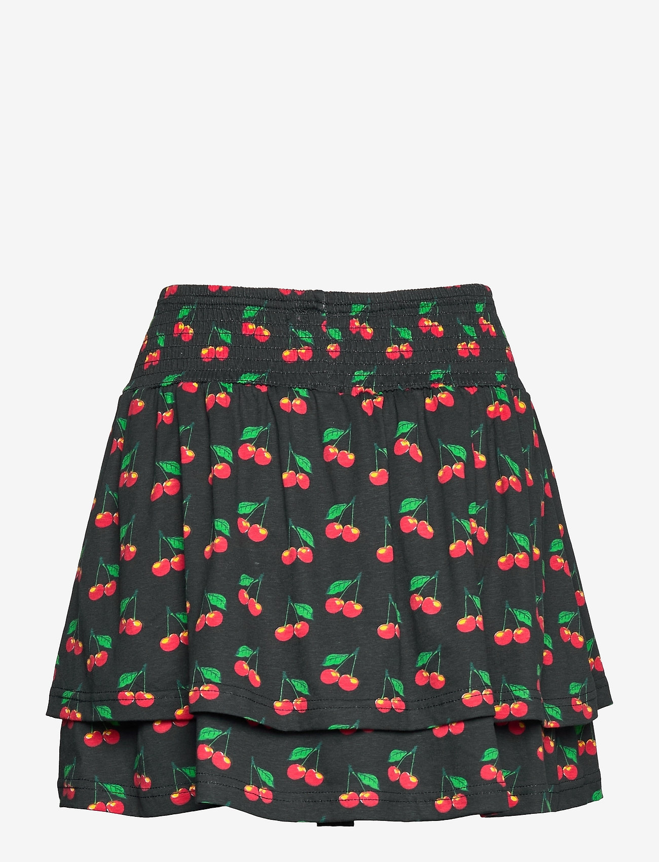 Svea - Flounce Mini Skirt - navy cherry - 1