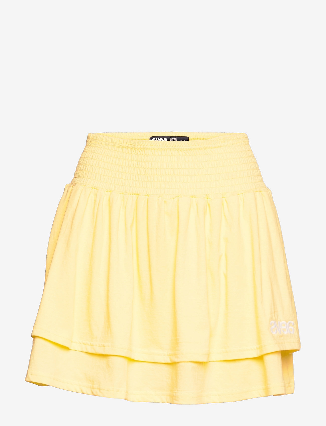 Svea - Flounce Mini Skirt - yellow - 0