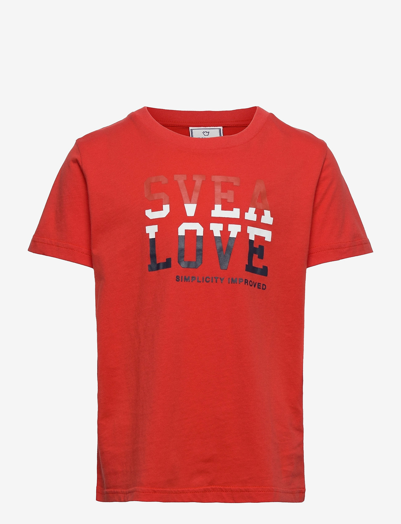 Svea - Cat baby tee - red - 0
