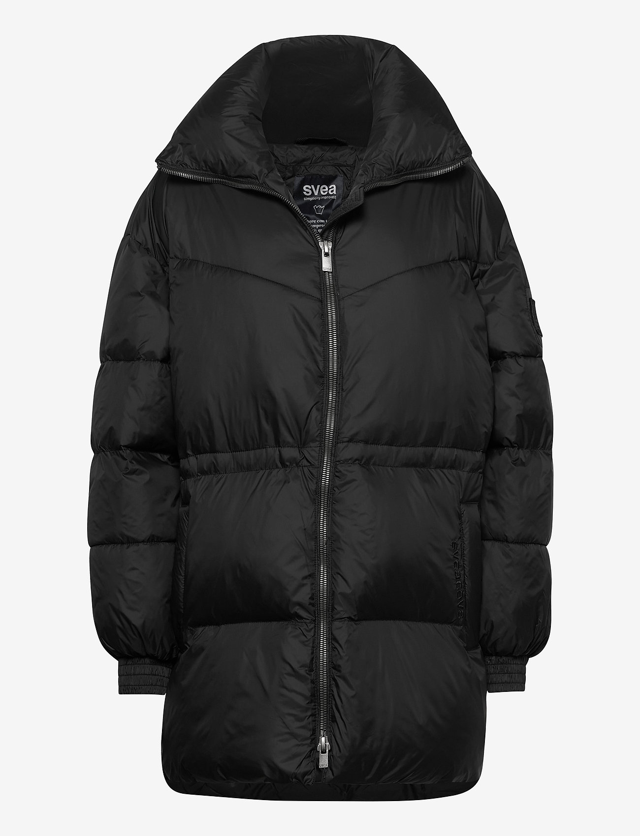 Svea - Generous Hip Length Jacket - black - 0