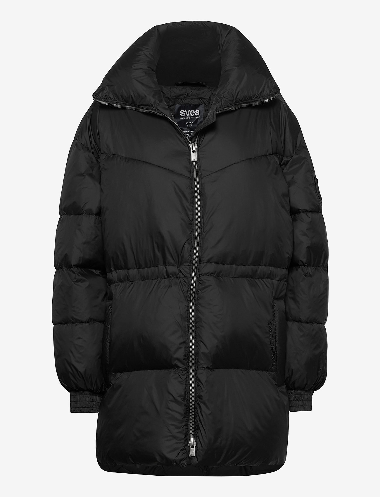Svea - Generous Hip Length Jacket - vinterjakker - black - 0