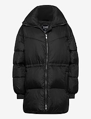 Generous Hip Length Jacket - BLACK