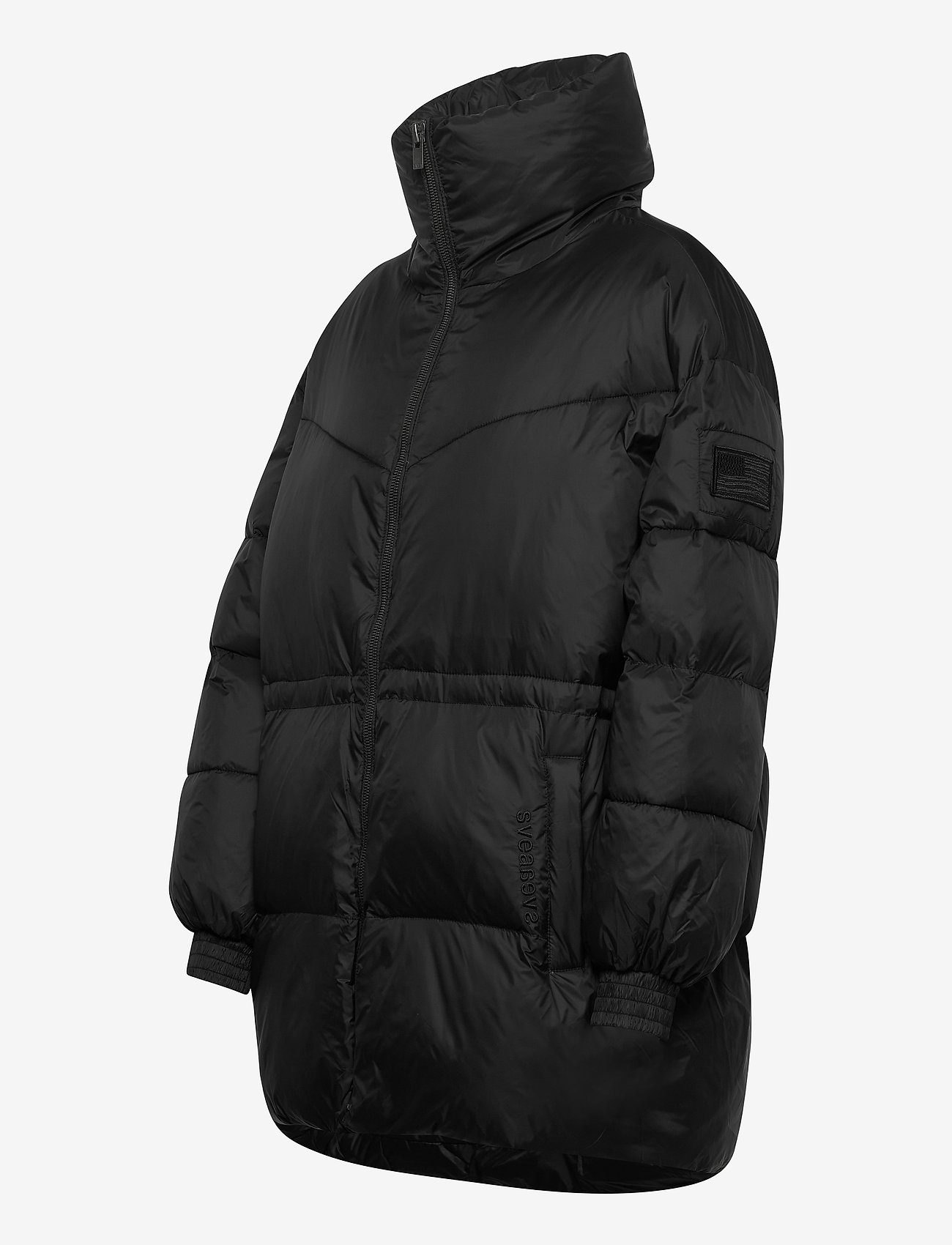 Svea - Generous Hip Length Jacket - black - 4