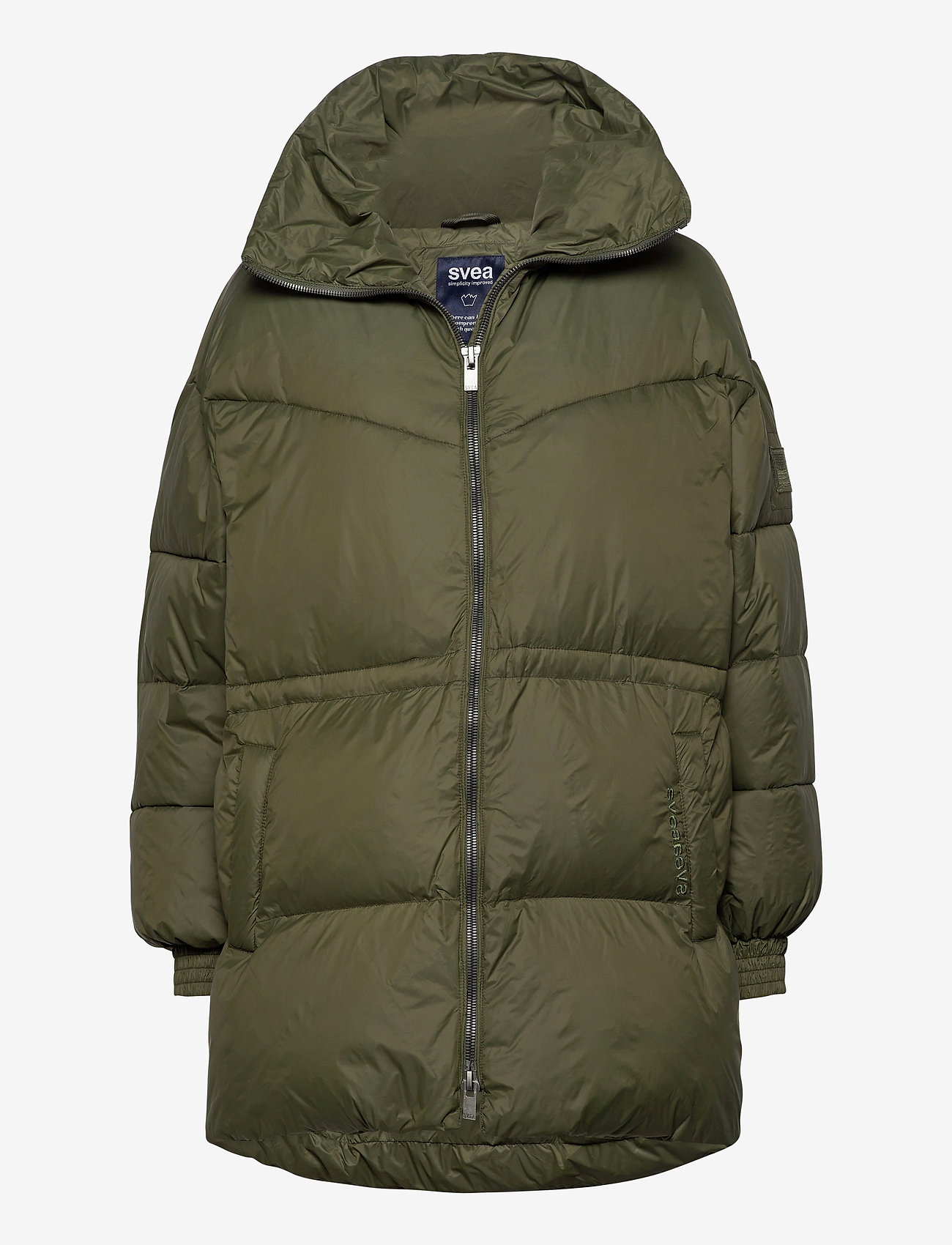 Svea - Generous Hip Length Jacket - dark army - 0