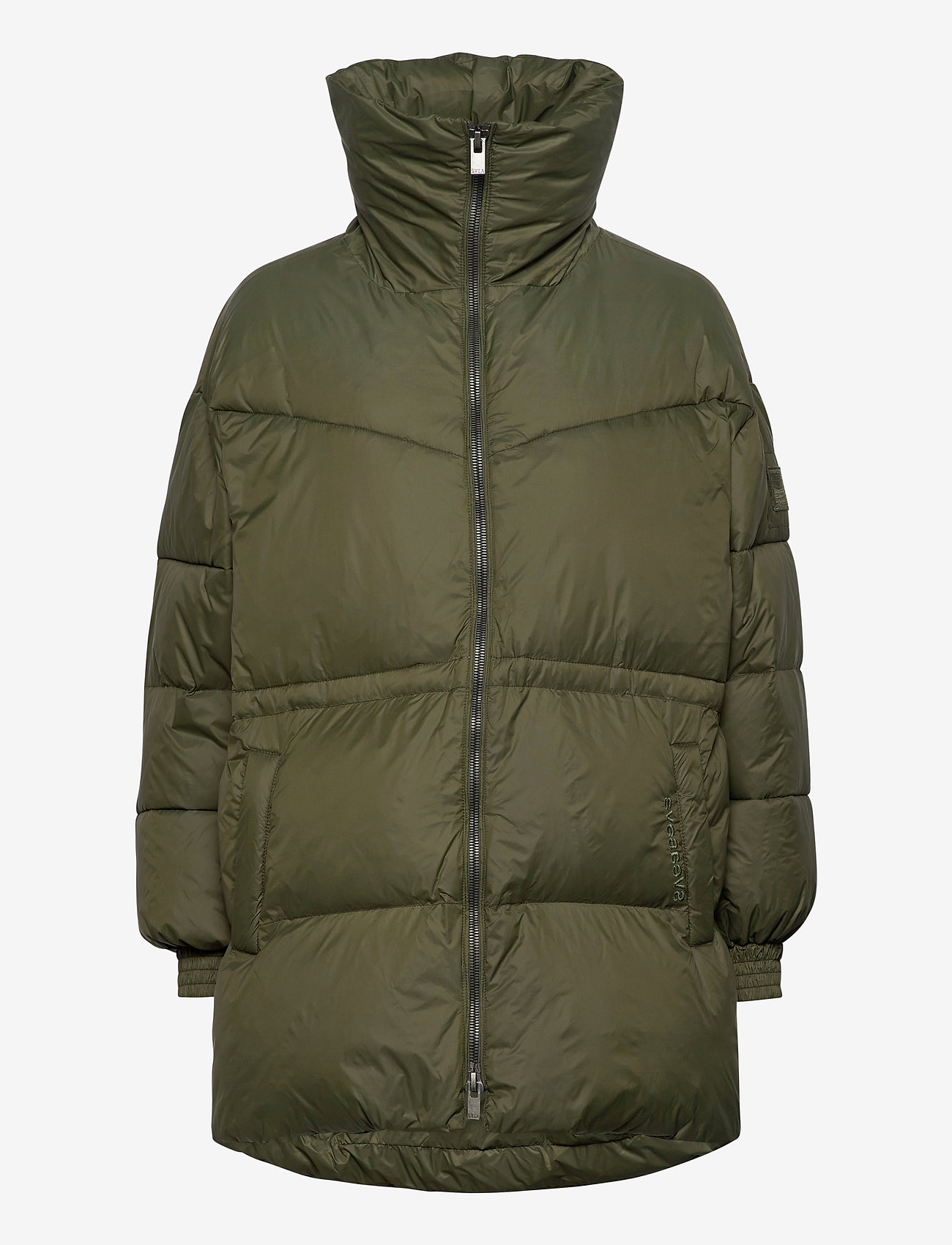 Svea - Generous Hip Length Jacket - dark army - 1