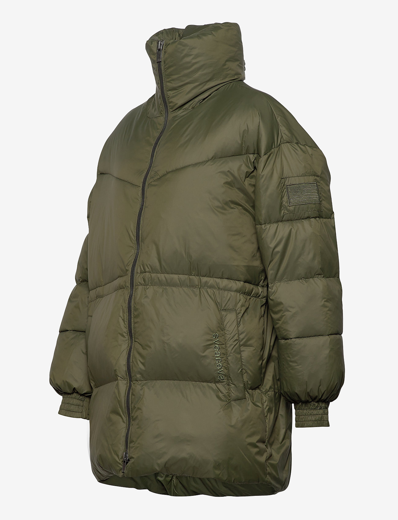 Svea - Generous Hip Length Jacket - dark army - 4