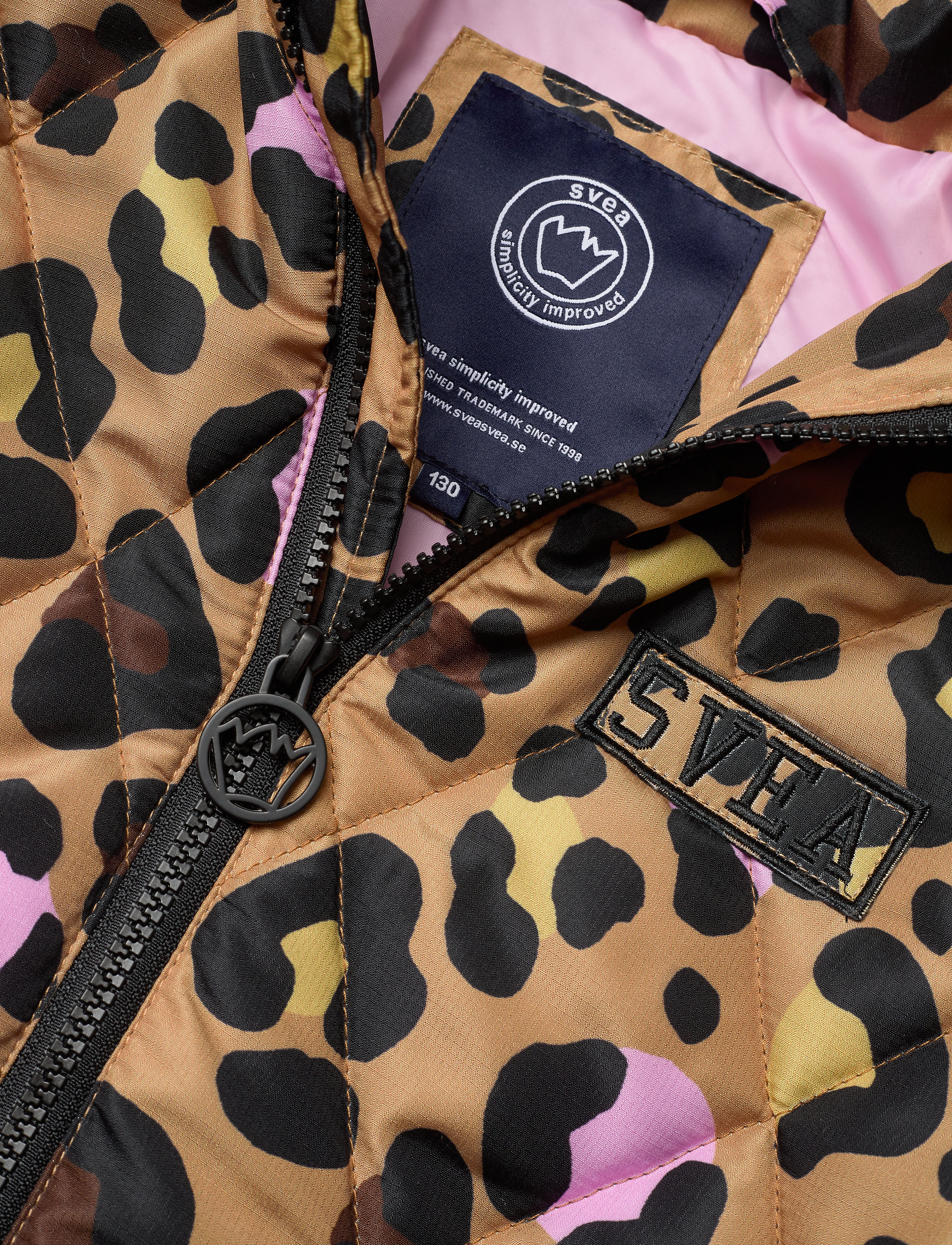 Svea - K. Quilted Hood Coat - multi leo - 5