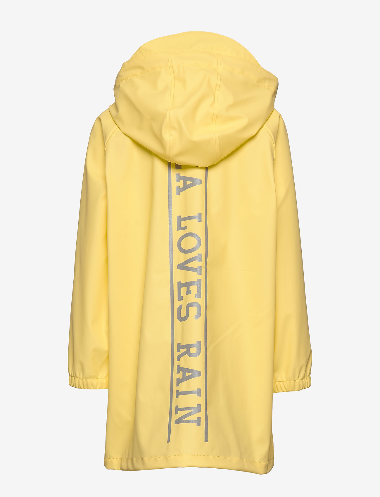 Svea - K. Love Print Rain Jacket - lemon - 3