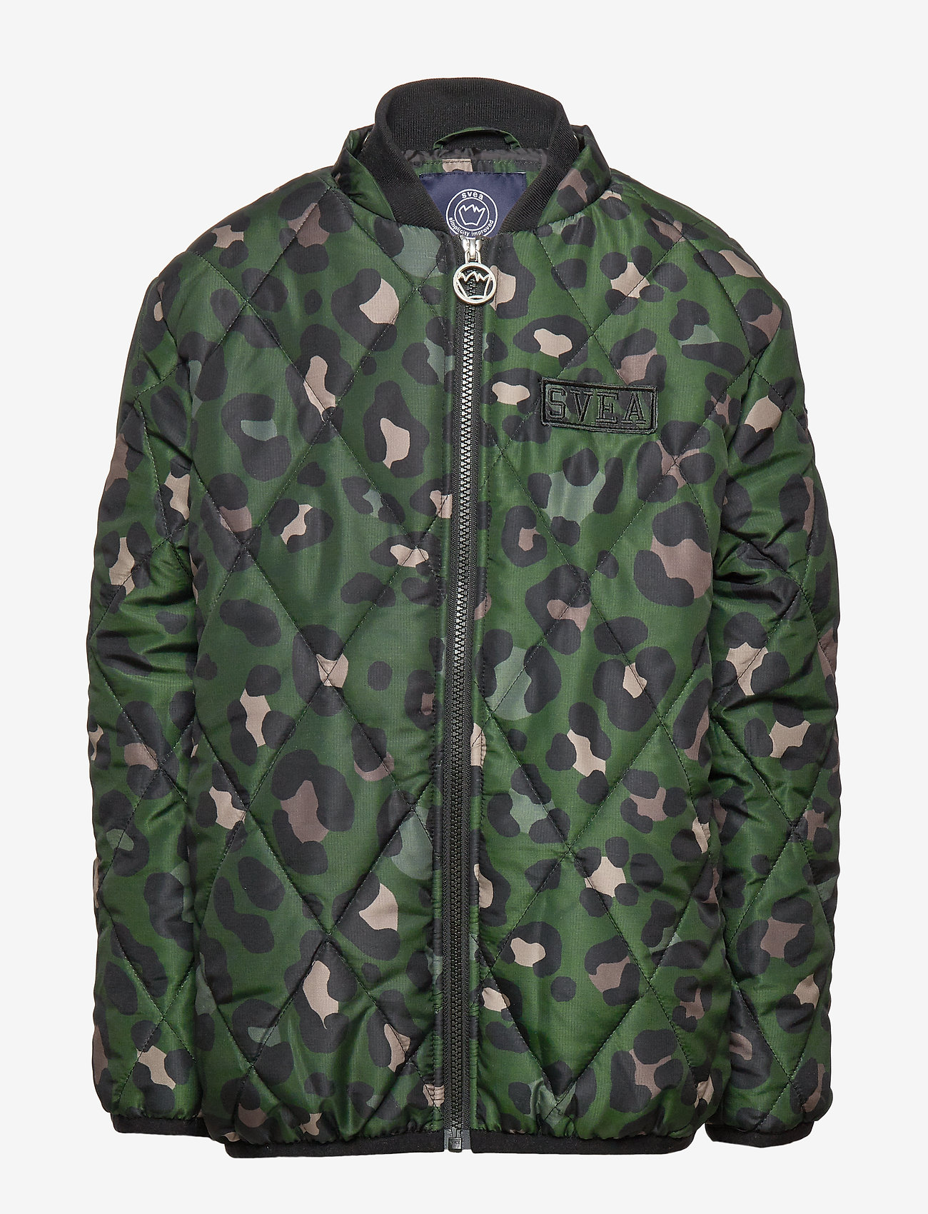 Svea - K. Quilted Hood Jacket - green leo - 2