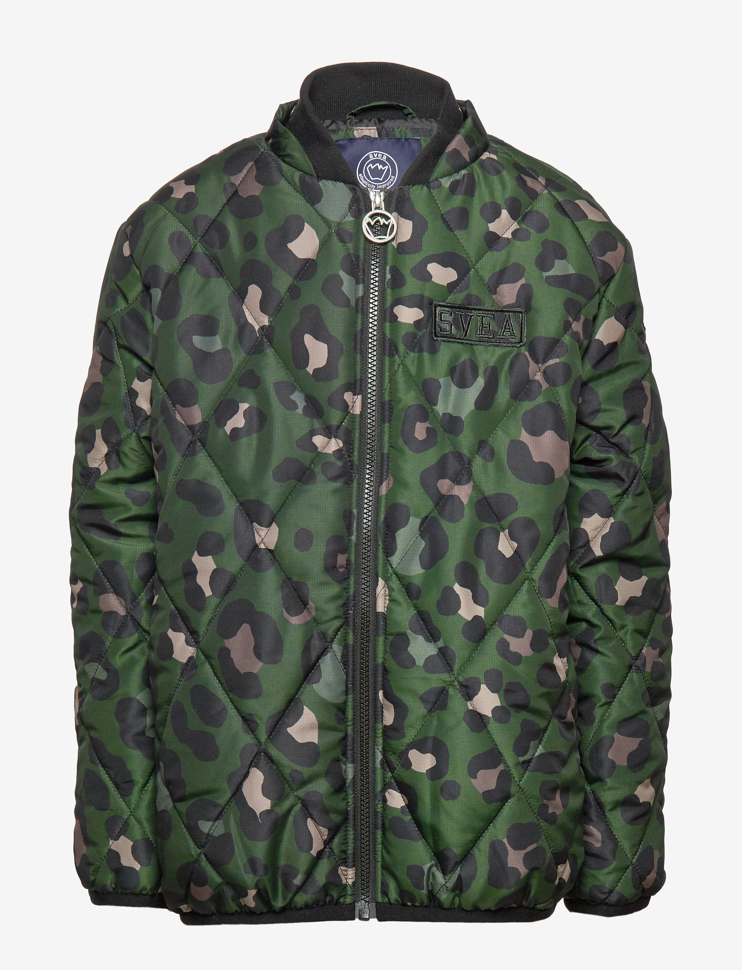Svea - K. Quilted Hood Jacket - green leo - 2