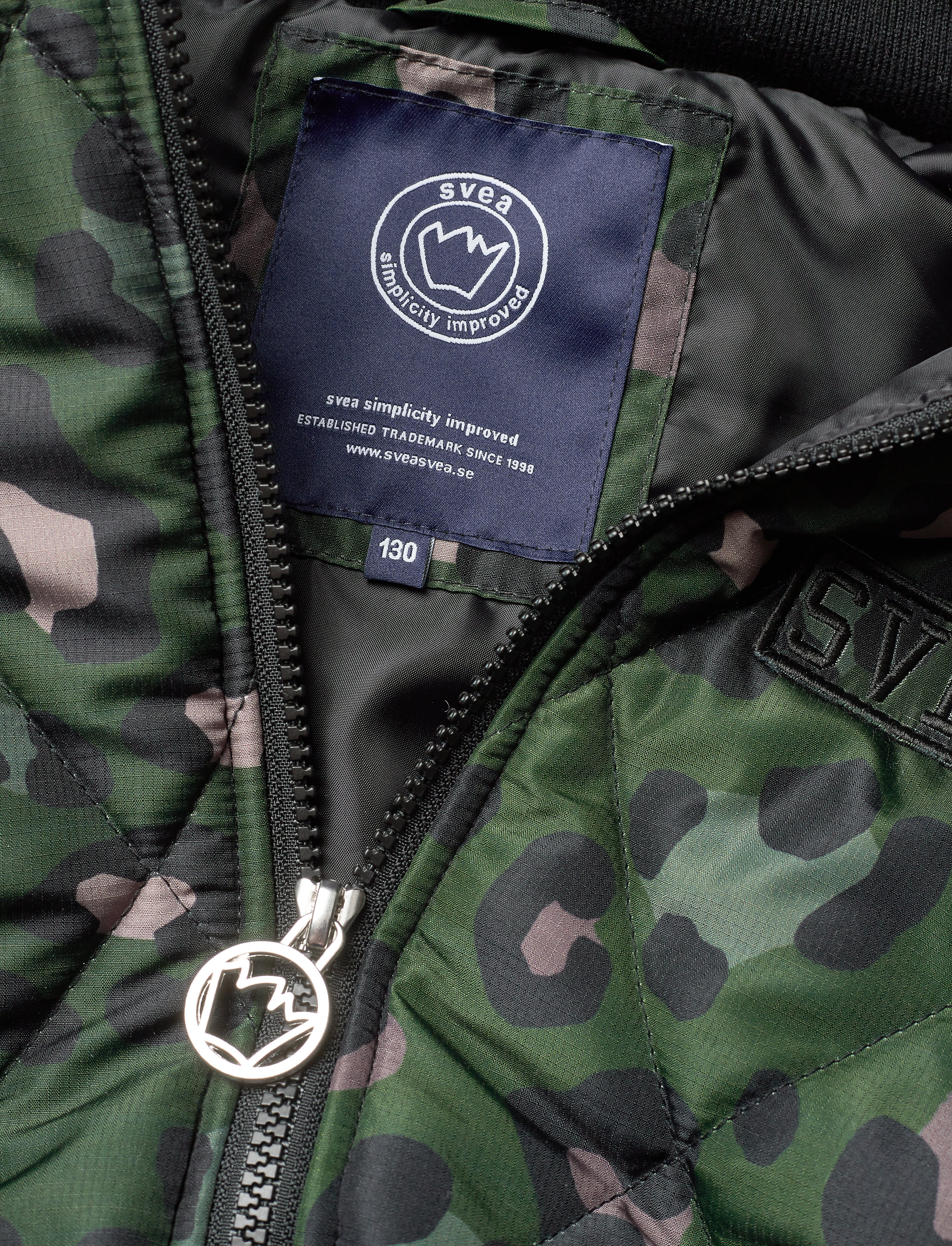 Svea - K. Quilted Hood Jacket - green leo - 5