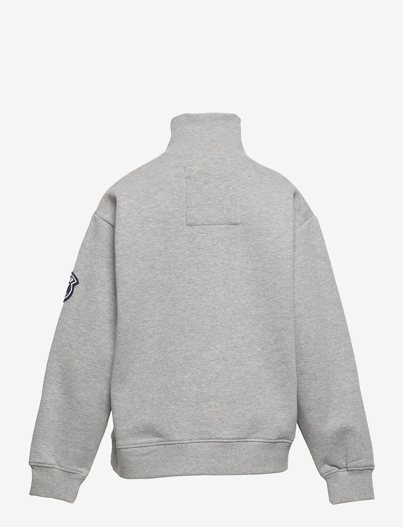 Svea - K. Half Zip Logo Sweat - grey melange - 1