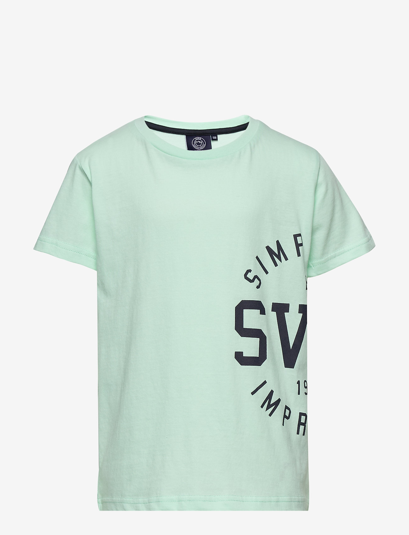 Svea - K. Misplaced Logo Tee - mint - 0