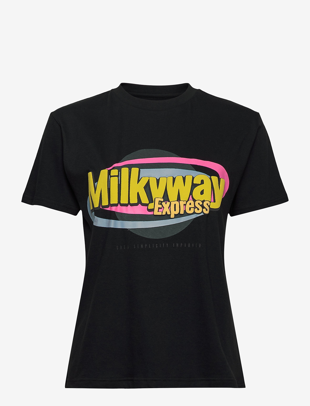 Svea - W. Milkyway Tee - vintage black - 0