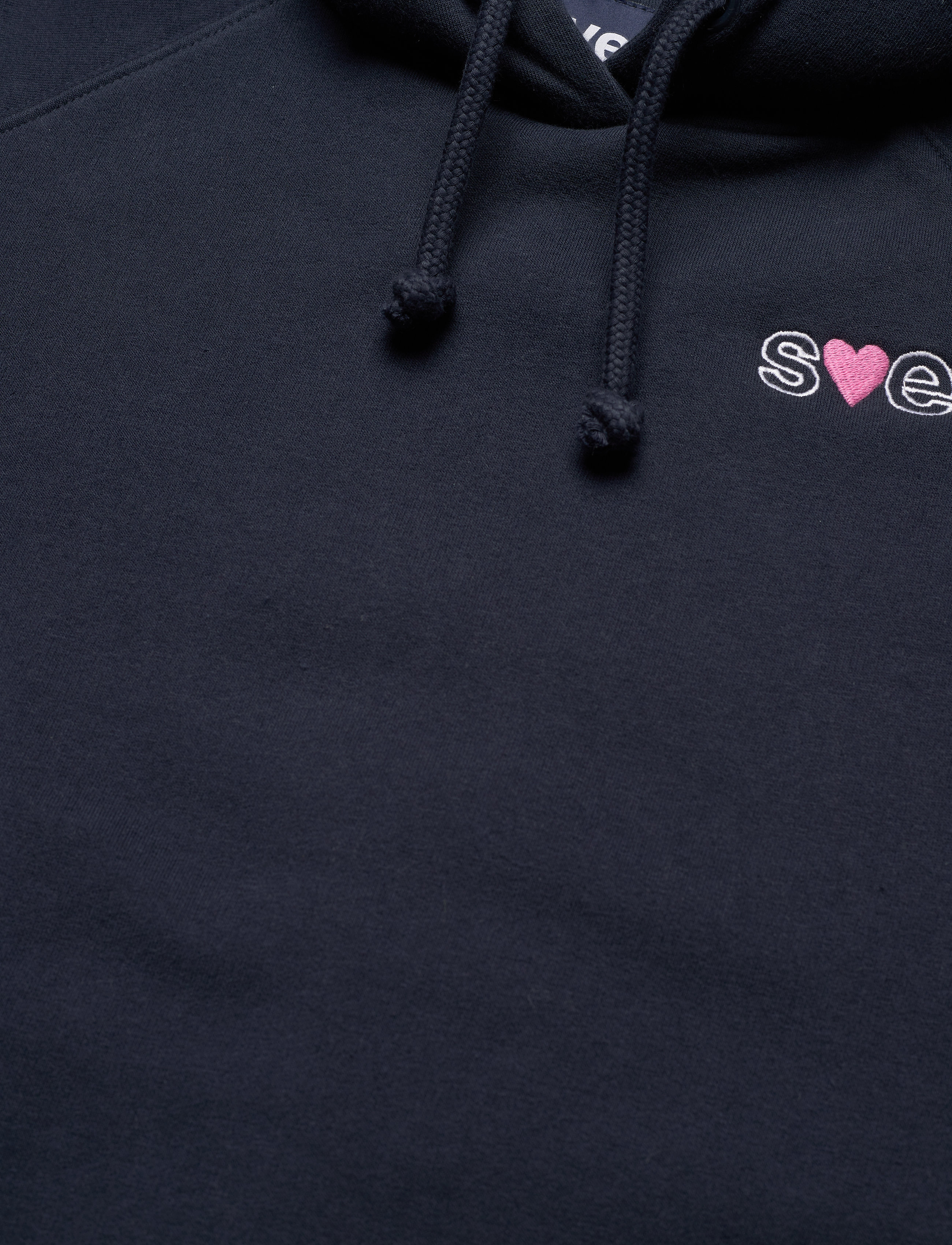 Svea - W. Heart Logo Hood - navy - 2