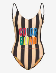 W. Colorblind Swimsuit - BLACK