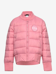 Svea - K. B Quilted Bomber Jacket - insulated jackets - light pink - 0