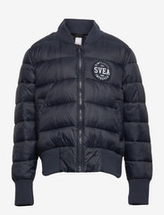 K. B Quilted Bomber Jacket - NAVY