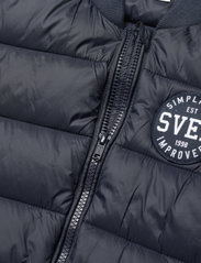 Svea - K. B Quilted Bomber Jacket - insulated jackets - navy - 2
