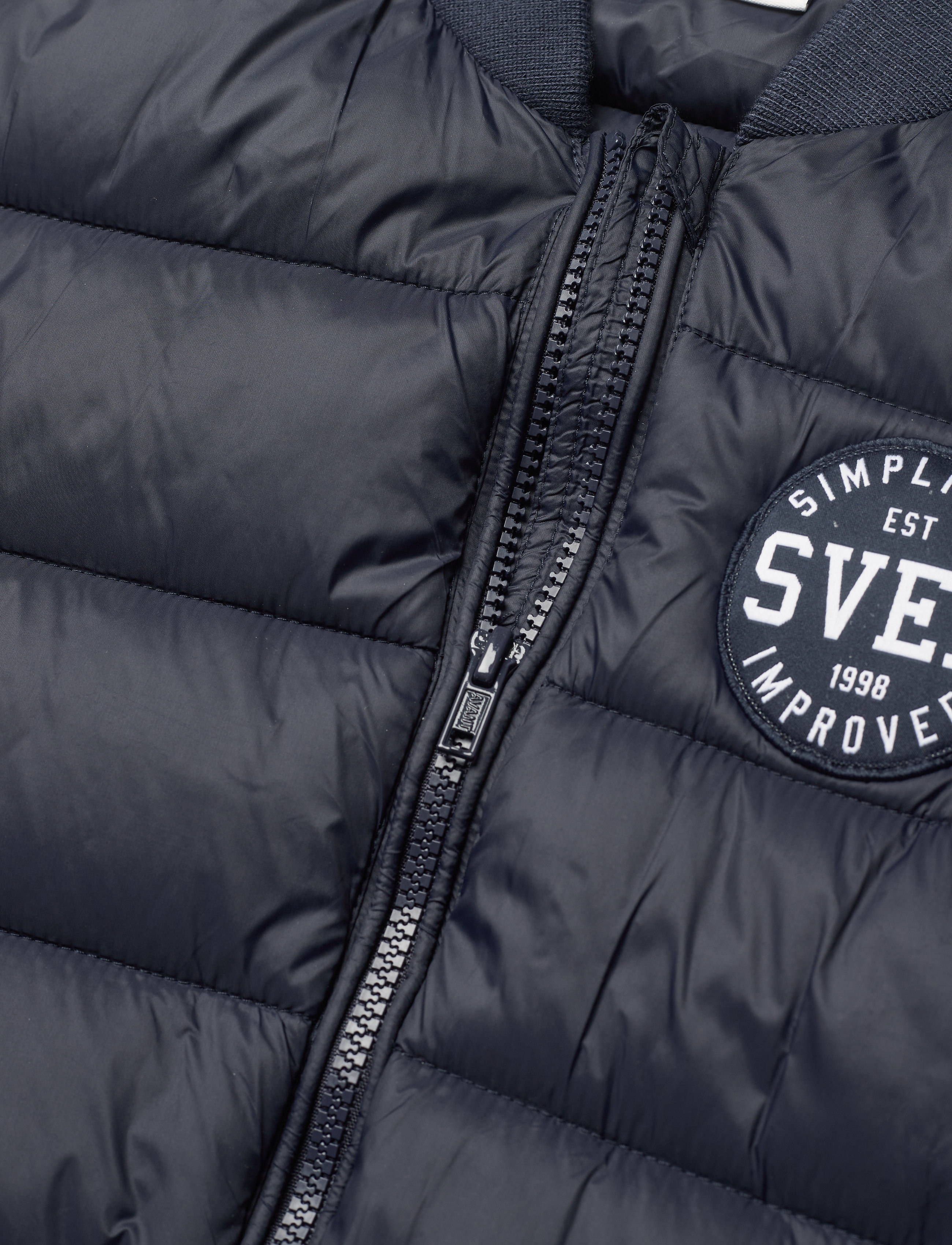 Svea - K. B Quilted Bomber Jacket - navy - 2