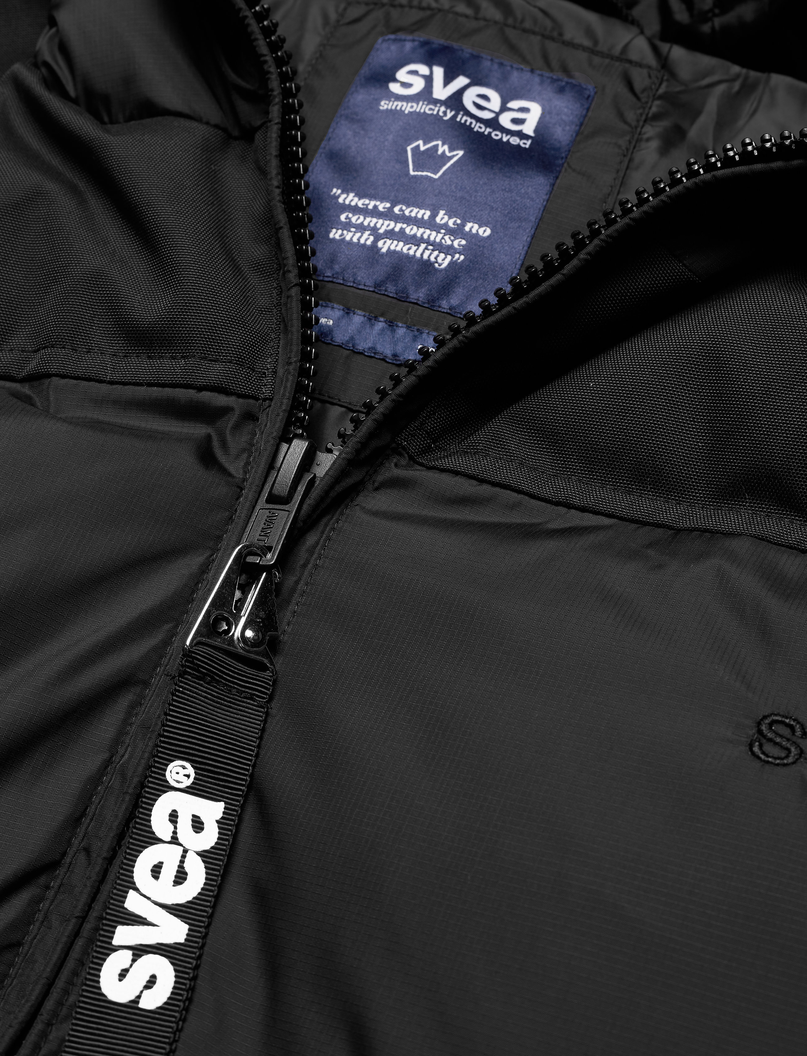 Svea - W. Comfy Puffer Coat - black - 5