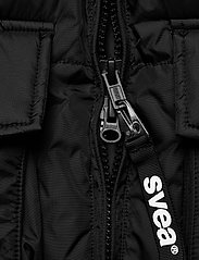 Svea - W. Comfy Puffer Coat - pitkät talvitakit - black - 8