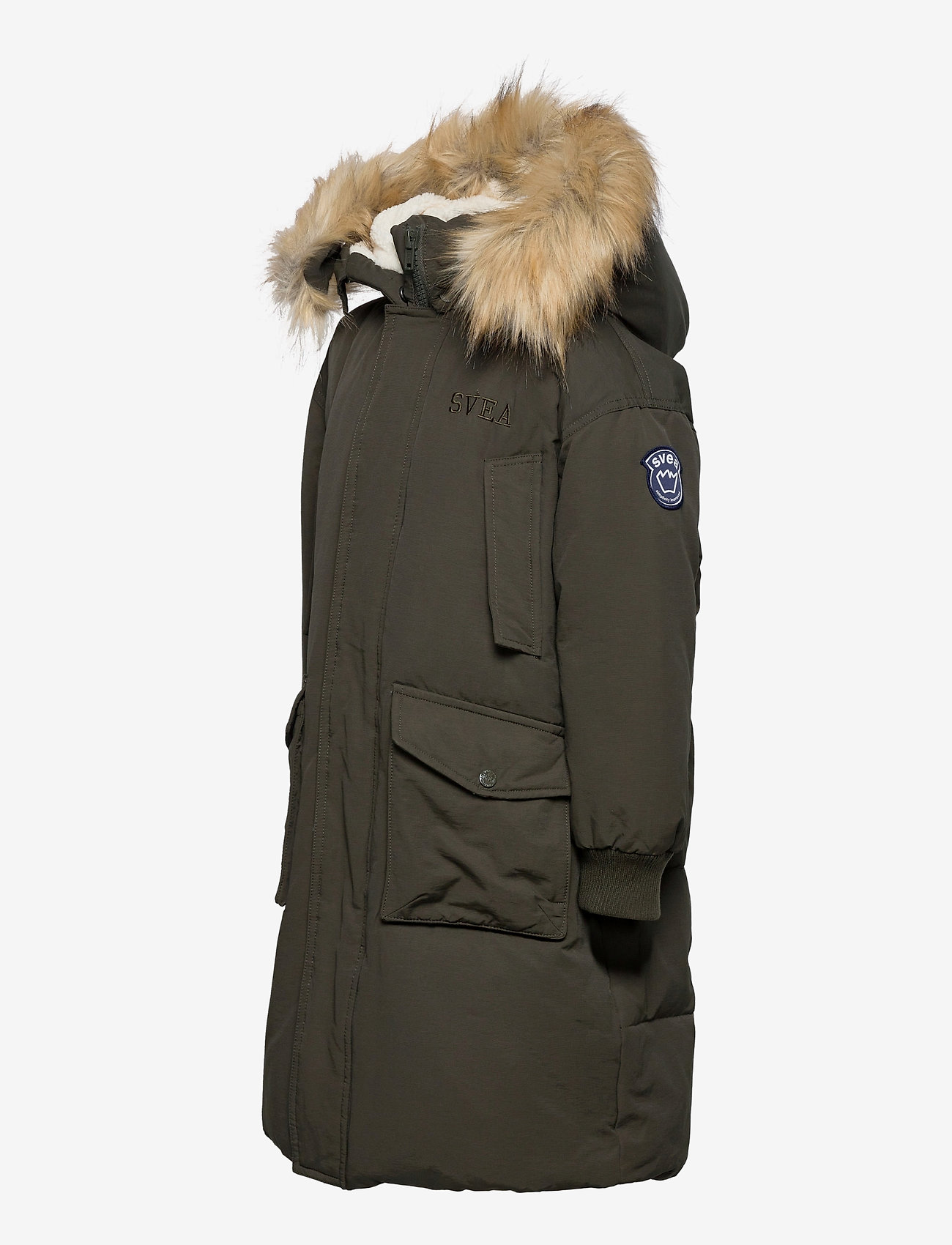 Svea - K. Long Padded Parka - dark army - 1