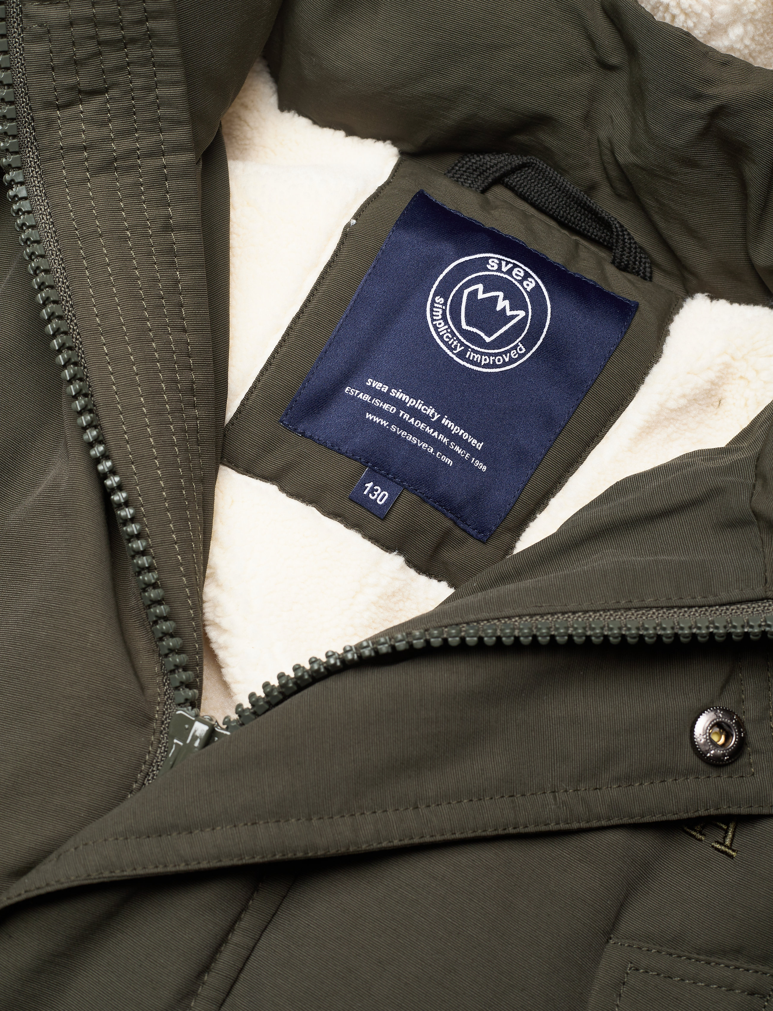 Svea - K. Long Padded Parka - dark army - 3