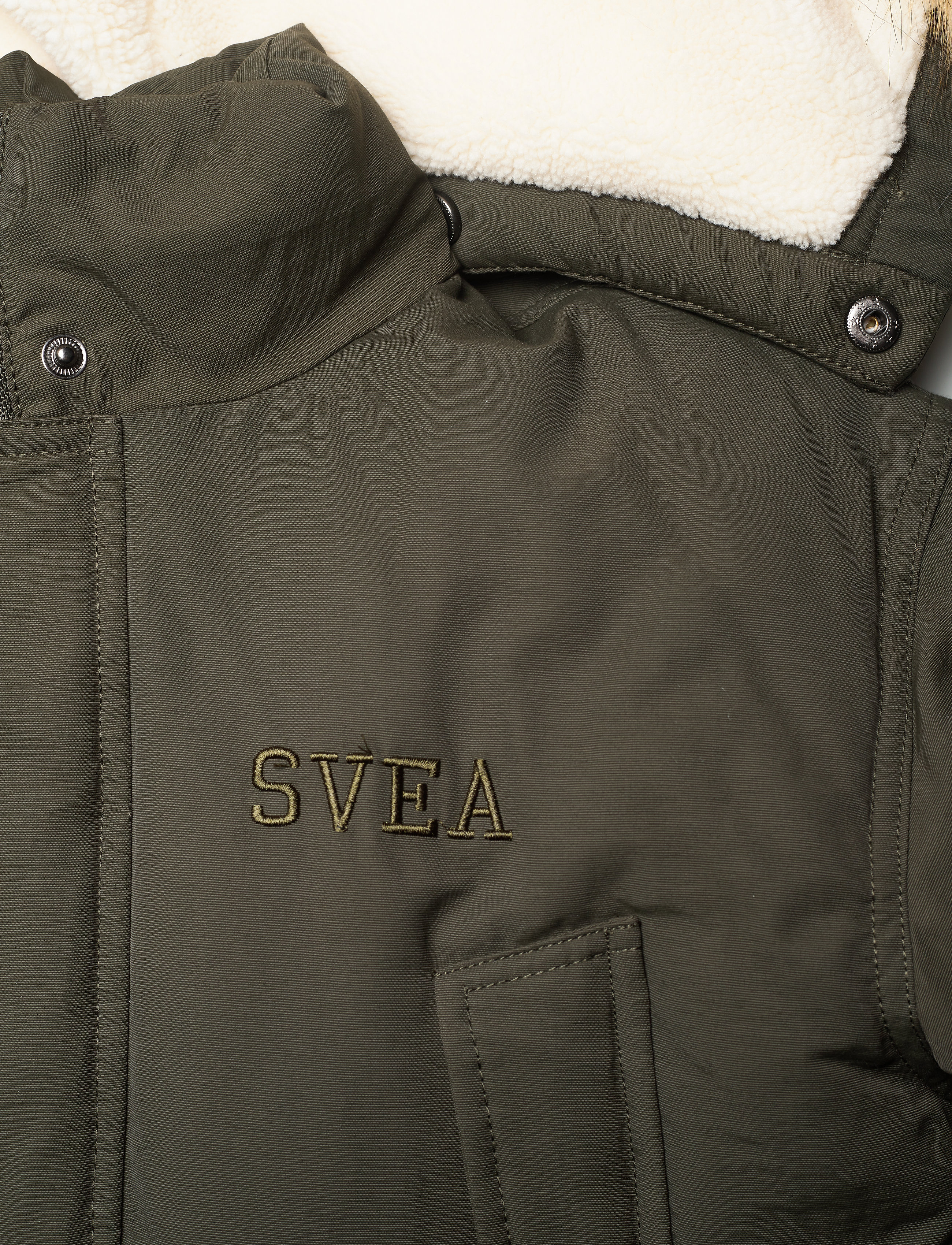 Svea - K. Long Padded Parka - dark army - 4