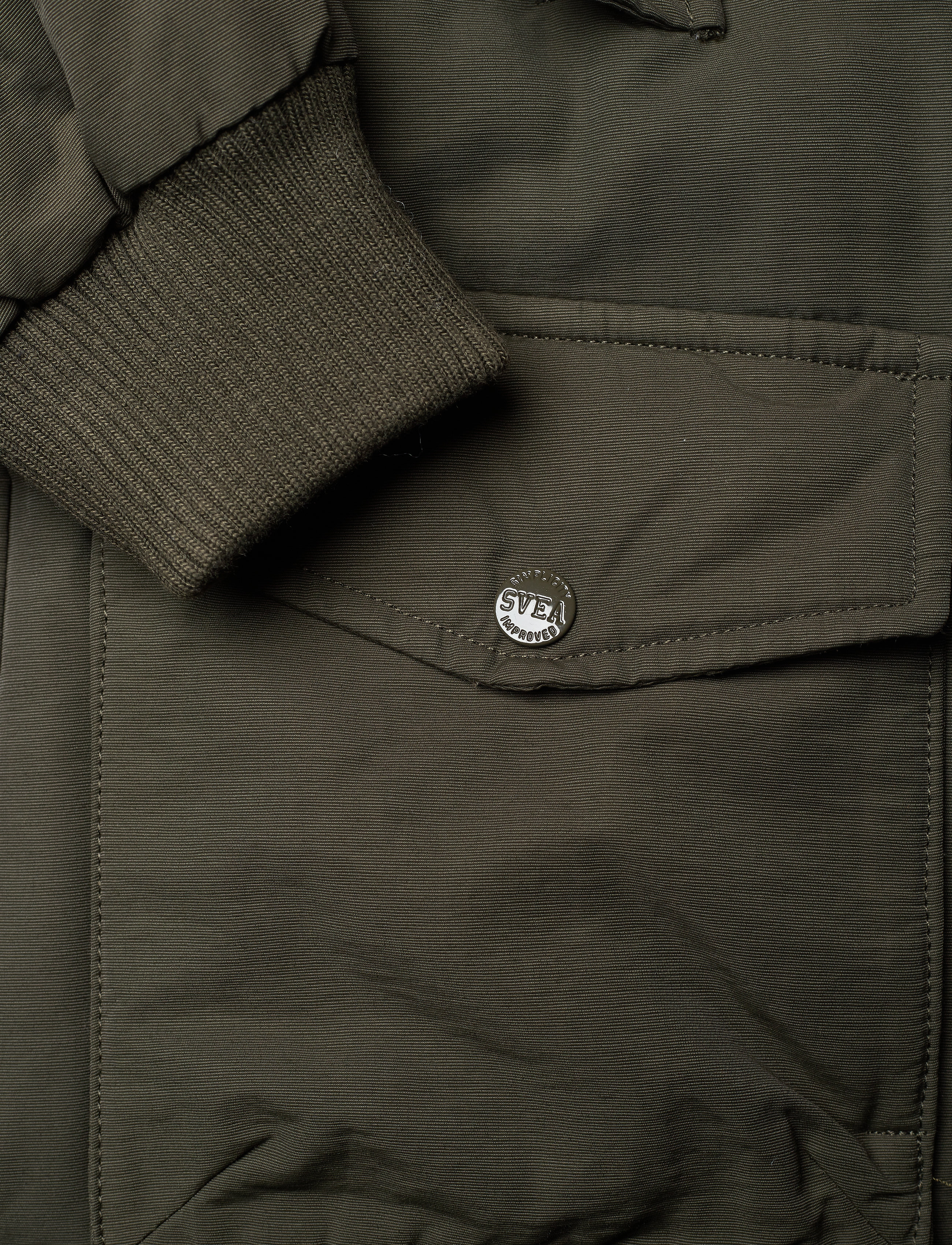 Svea - K. Long Padded Parka - dark army - 5