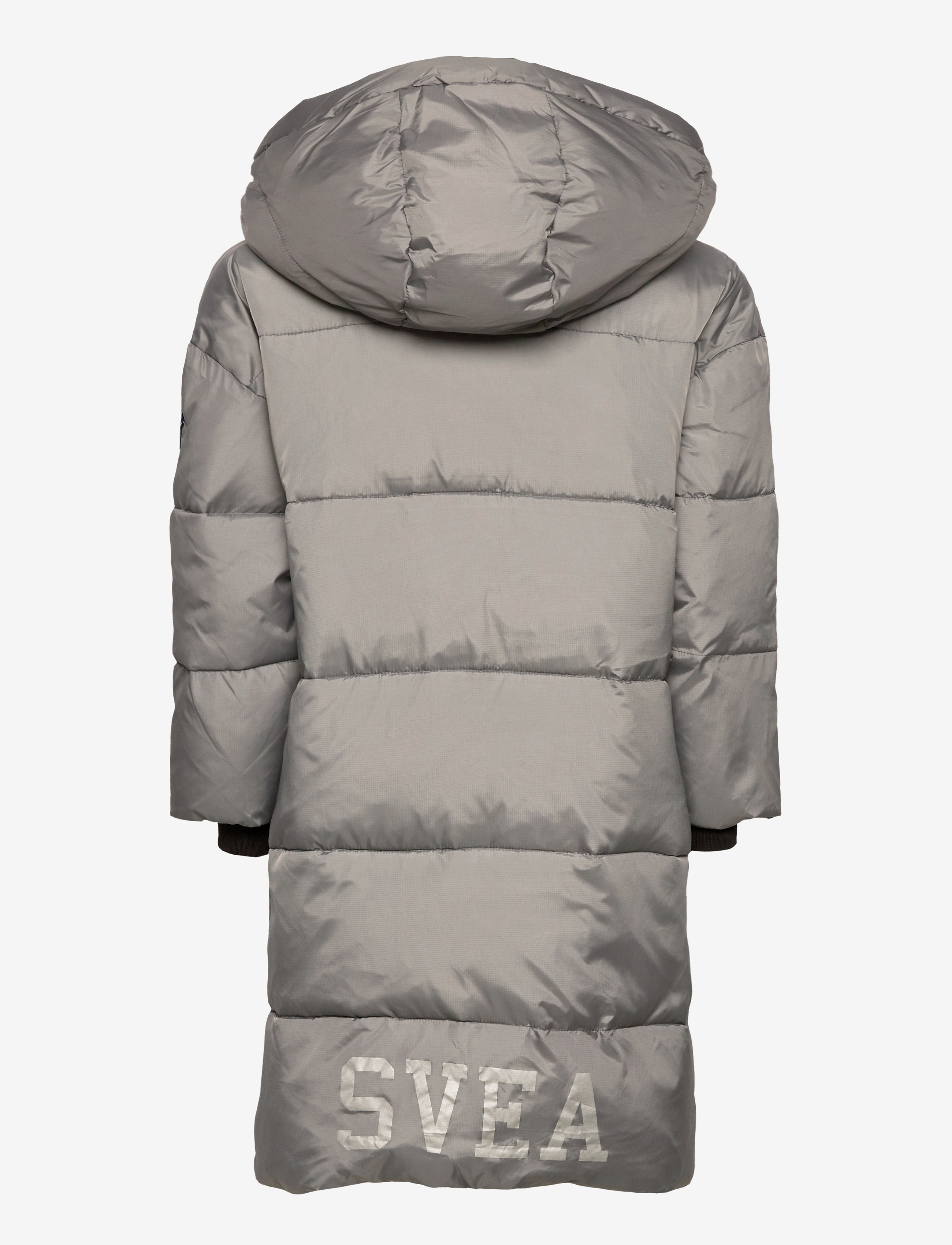 Svea - K. Long Puffer Coat - silver grey - 2